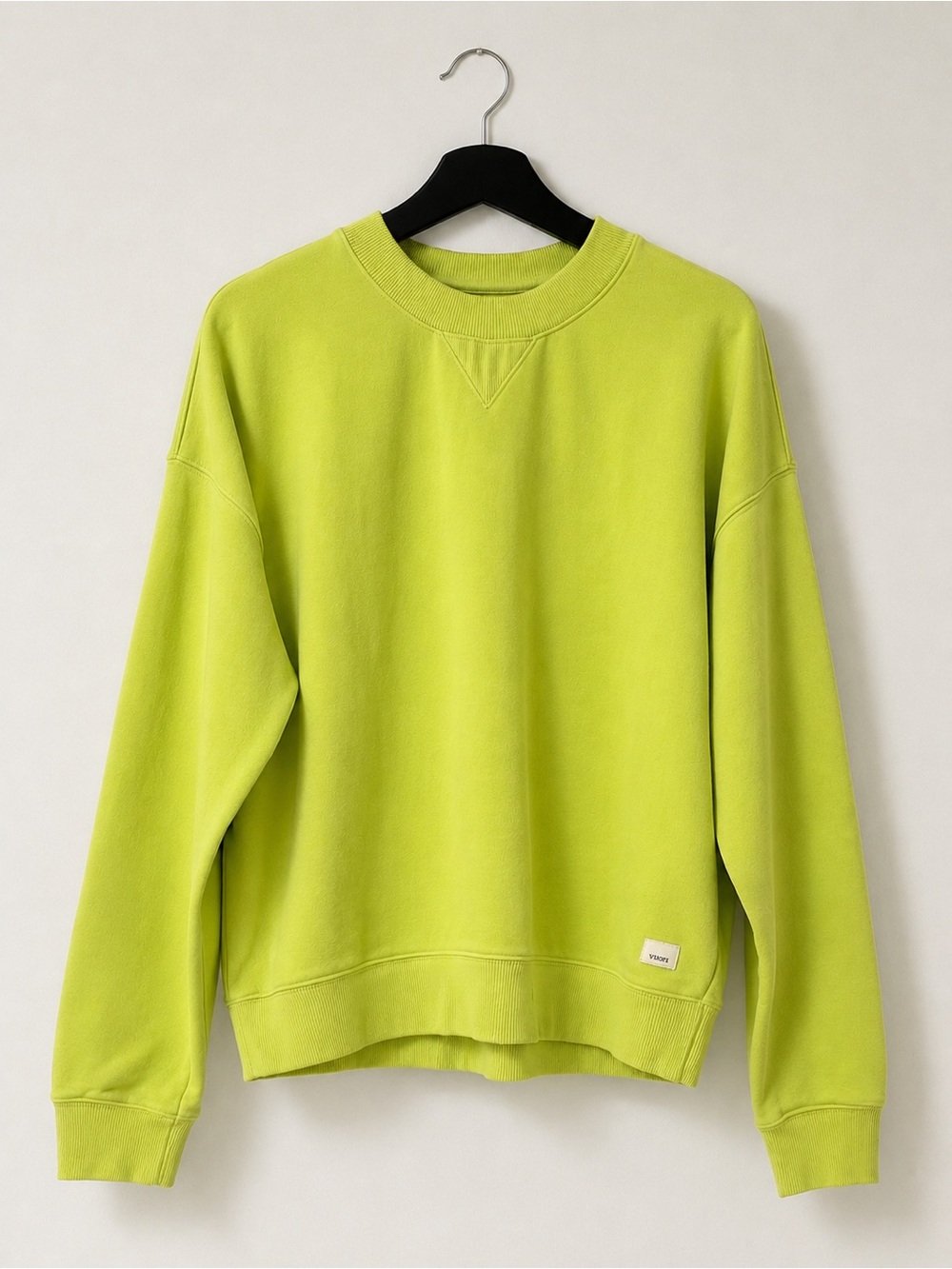 Vuori Sweatshirt Cotton Blend Ribbed Trim Large Pullover Athleisure